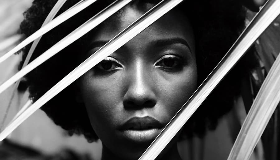 Beautiful WOC portrait of Goddess Oya