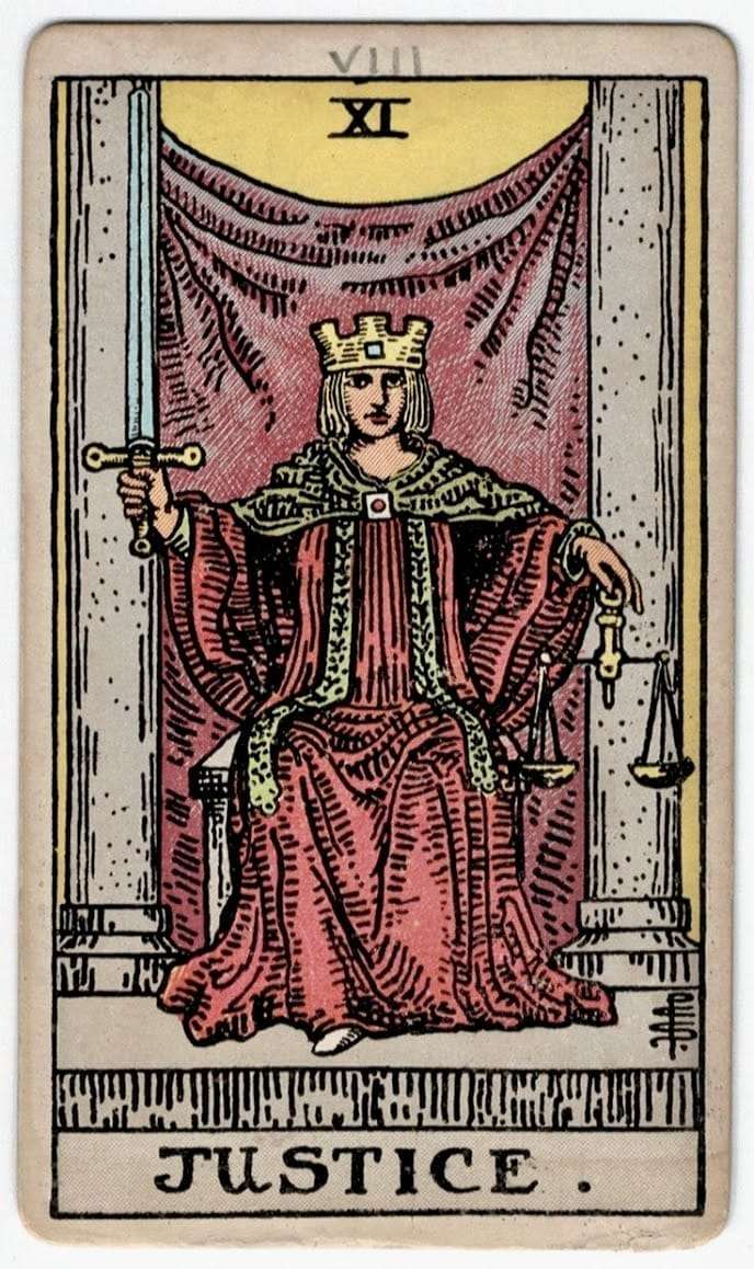 Your Tarot Birth Card & Meaning – Life Path 11: Justice (or is it?)