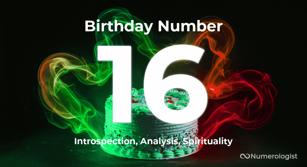 Birthday Number 16