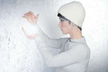Futuristic fortune teller woman light glass sphere future Can Fortune Tellers Reveal Your Destiny?