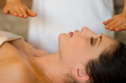 healing-massage woman having a healing massage