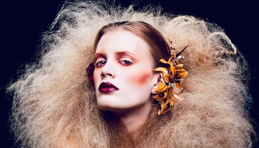 Leo-Image Leo Woman with Big Wild Hair