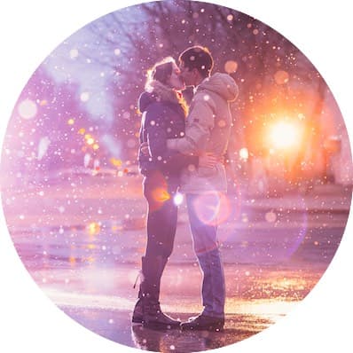 Snow lovers kiss city A Message From Above: Why It’s Okay To Let Your Walls Down & Accept Love Into Your Life!