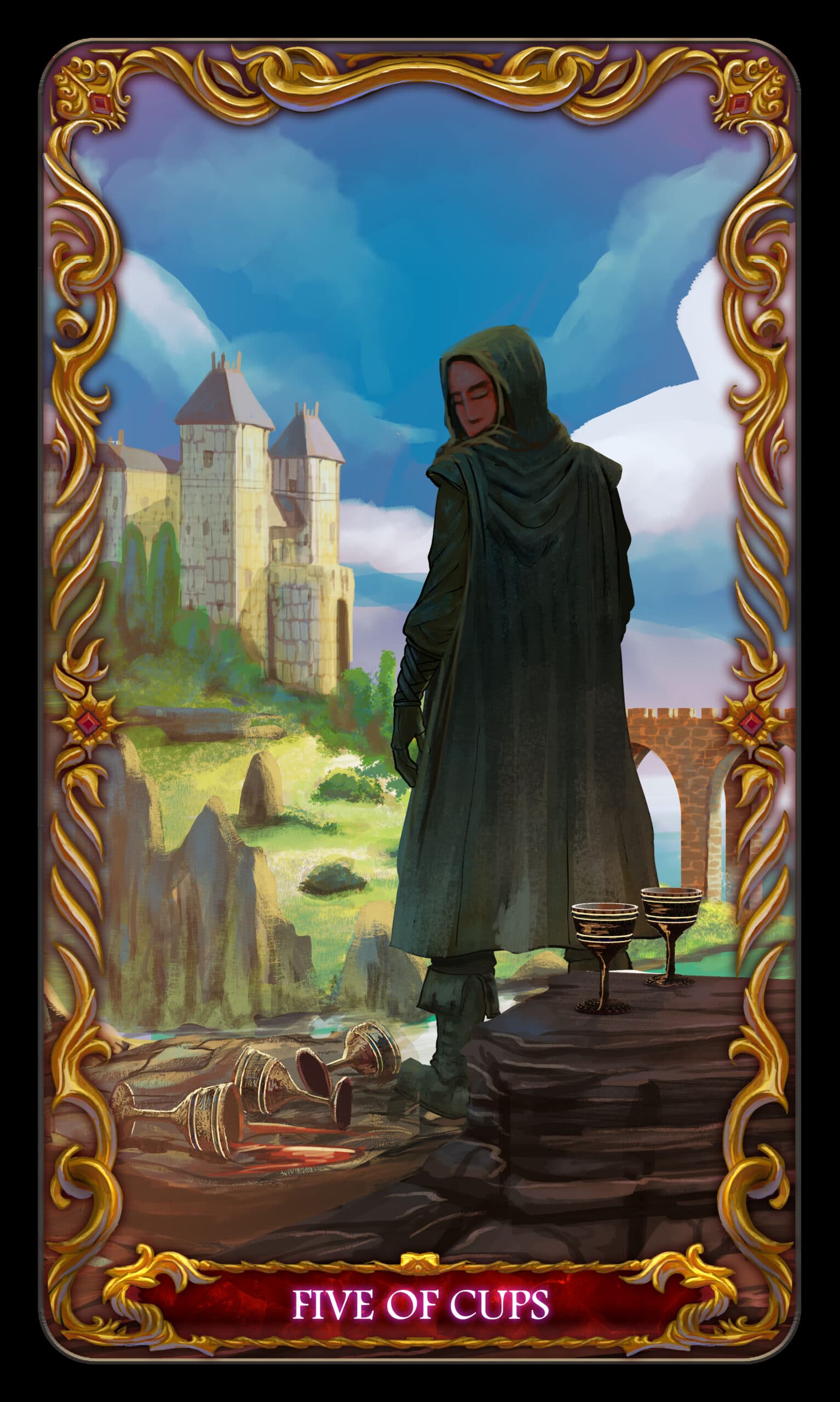 Five of Cups Tarot Card Five of Cups Tarot Card