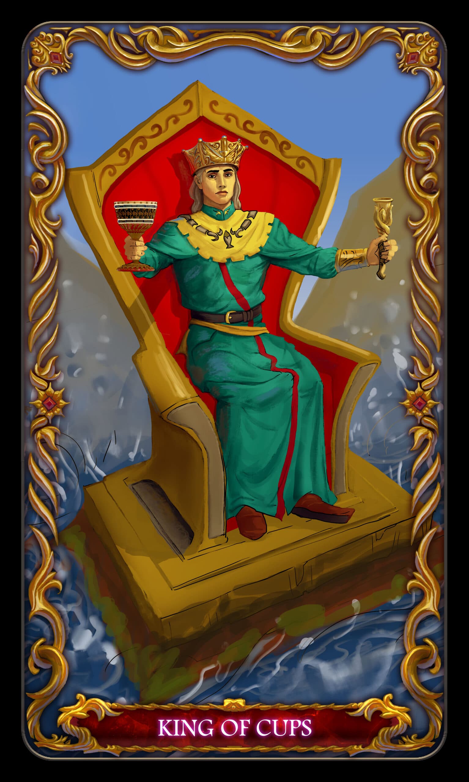 King of Cups Tarot Card King of Cups Tarot Card
