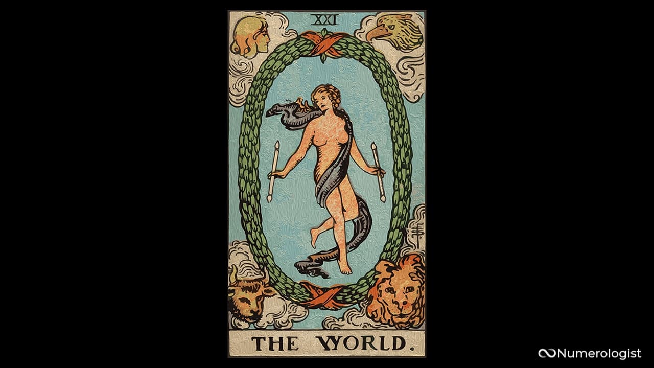 The World tarot card The World tarot card