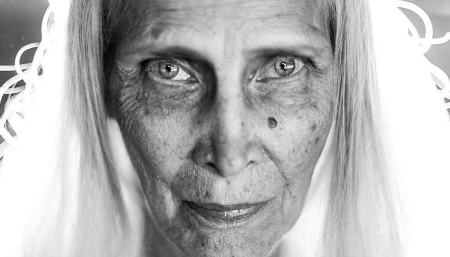 Ancestral-Healing-Divine-Fem-4 Black & White Portrait of Older Woman, Divine Feminine Awakening