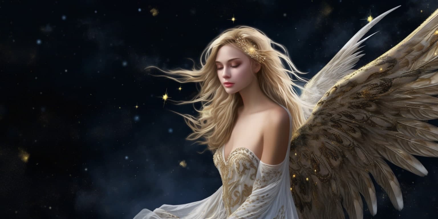 angel_a413-00005 Angel with the night sky in the background