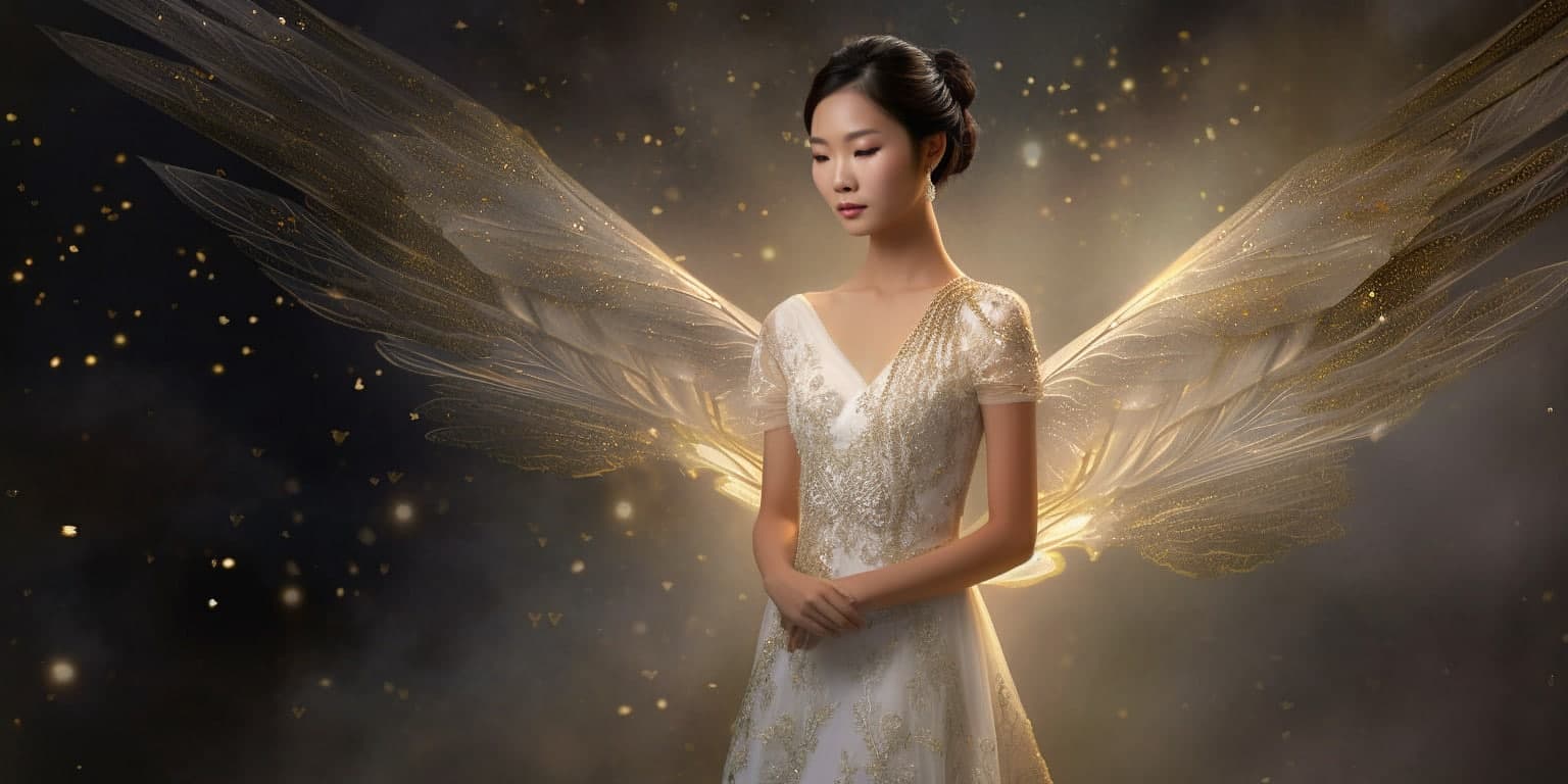 angel_a413-00029 Angel with short black hair