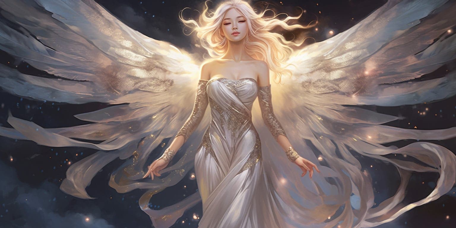 angel_a619-0436 Angel Number 747 - Angel with long blonde hair.