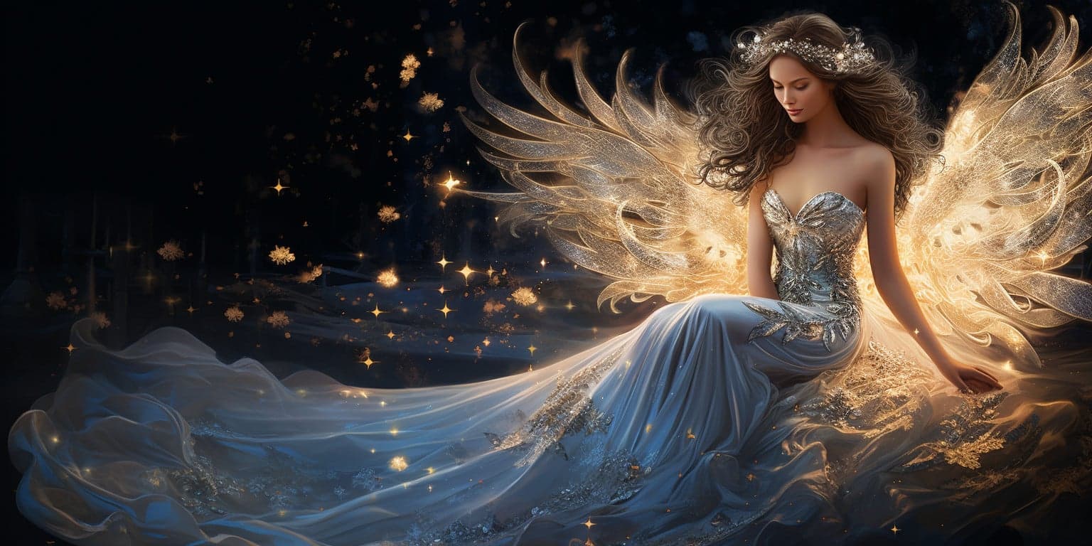 angel_a912-0561 Angel Number 8188 - Angel with long dark hair.