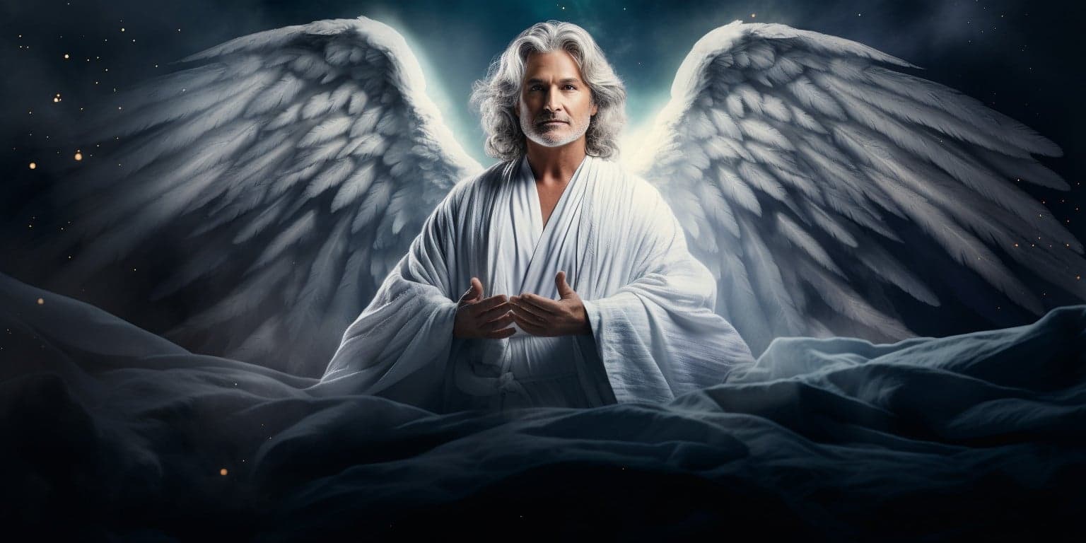 angel_a912-0553 Angel Number 9119 - Angel with long grey hair.