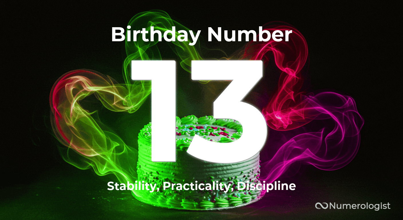 Birthday Number 13 Birthday Number 13