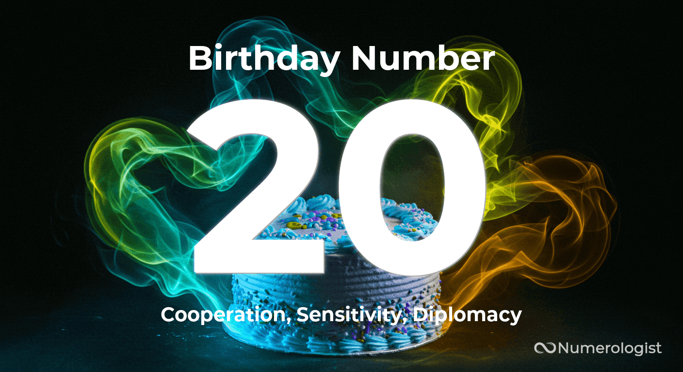 Birthday Number 20 Birthday Number 20