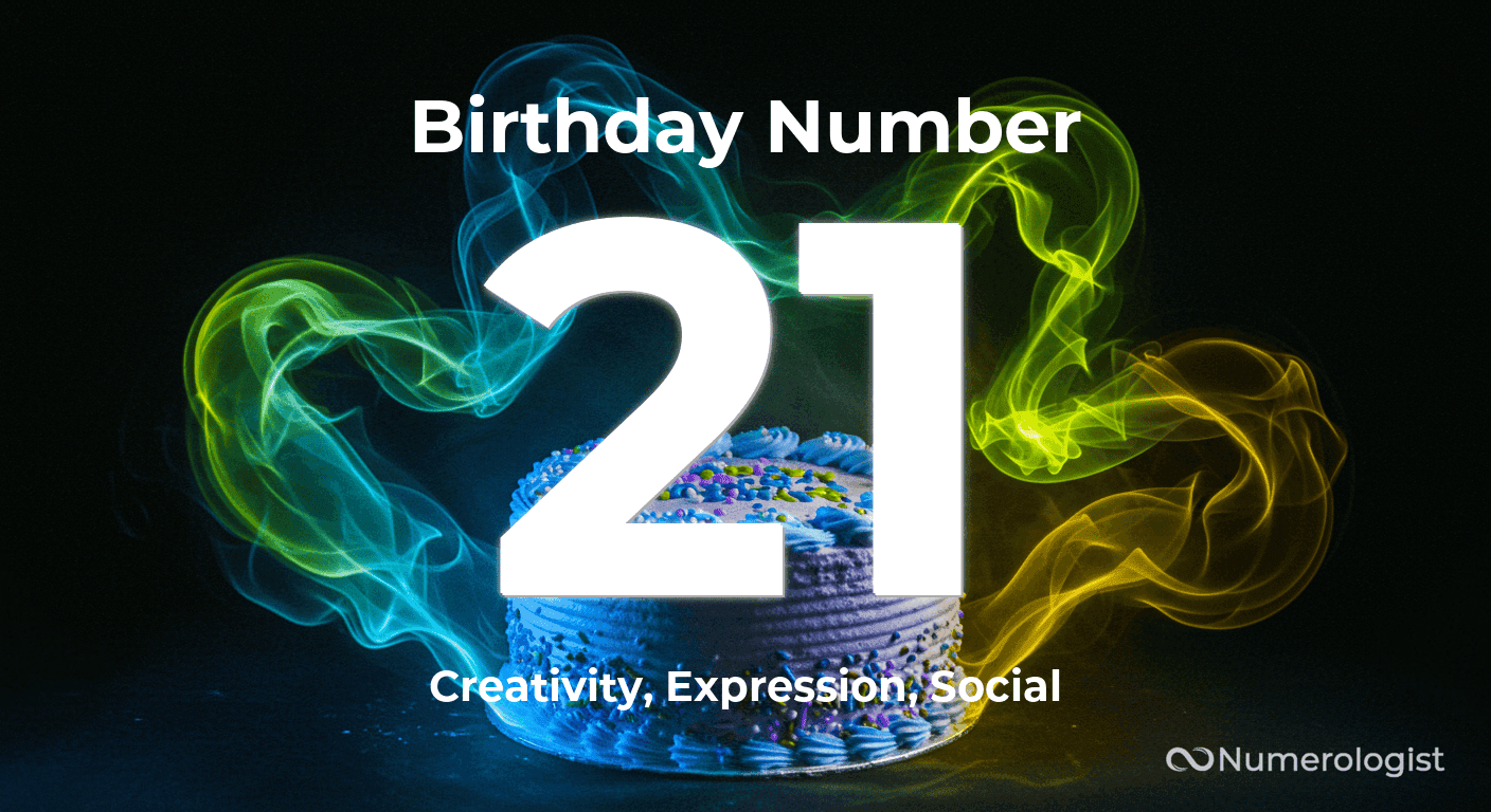 Birthday Number 21 Birthday Number 21