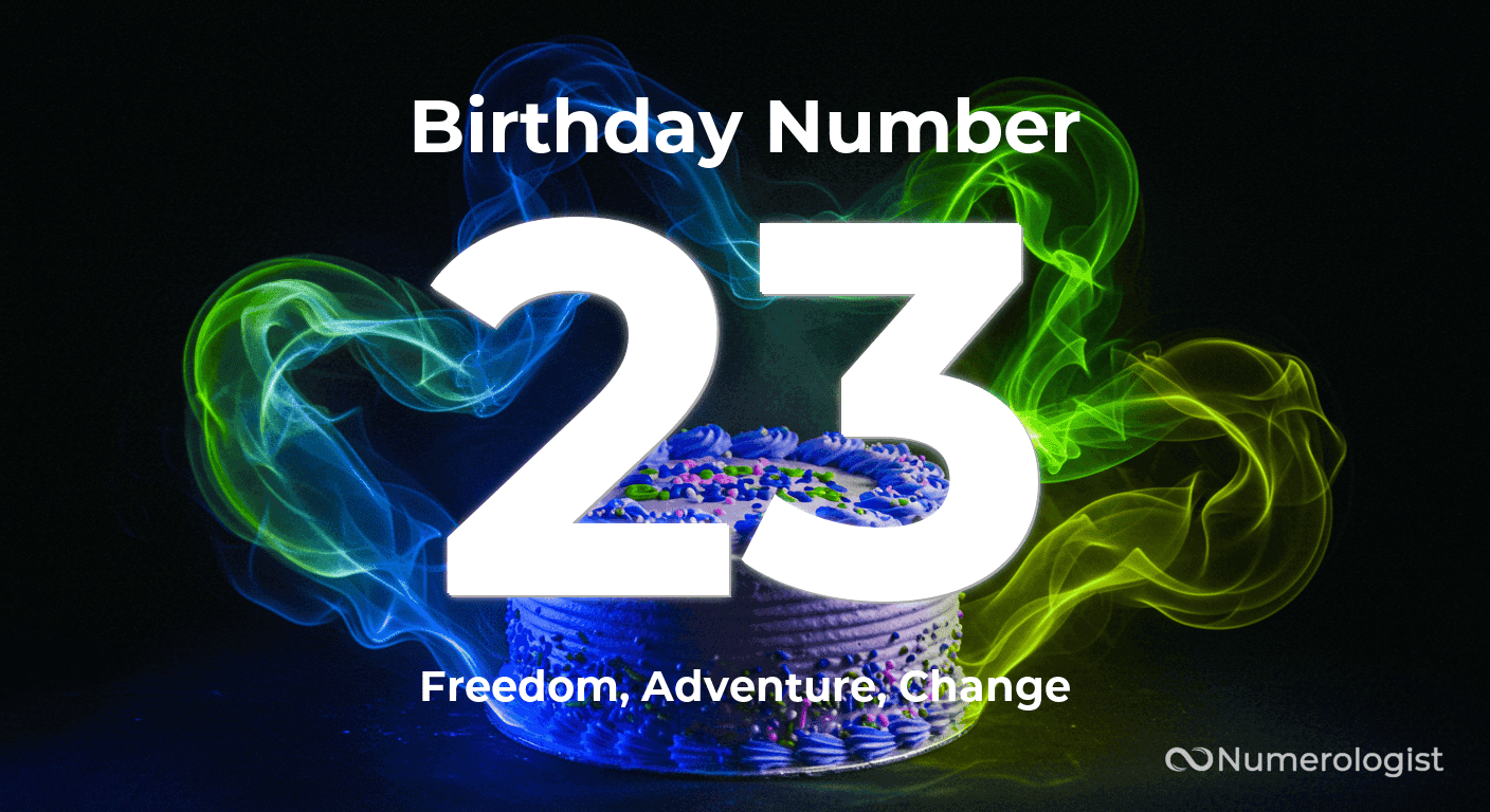 Birthday Number 23 Birthday Number 23