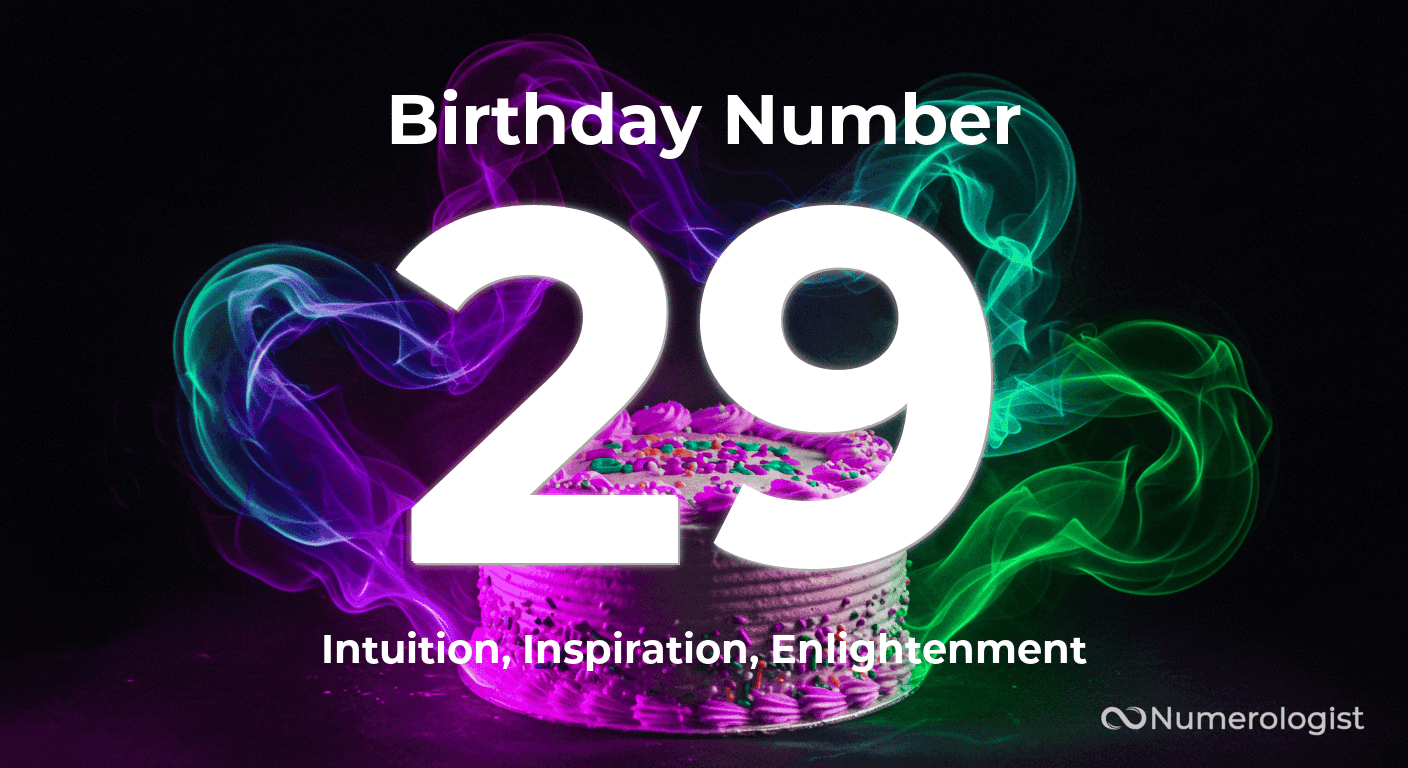 Birthday Number 29 Birthday Number 29
