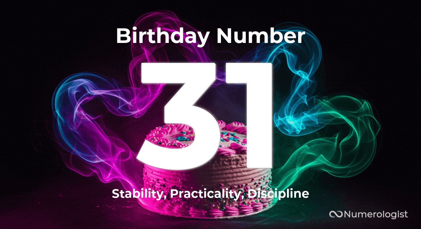 Birthday Number 31 Birthday Number 31