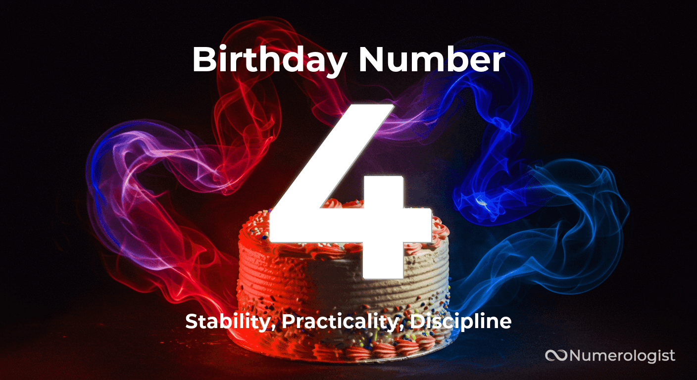 Birthday Number 4 Birthday Number 4