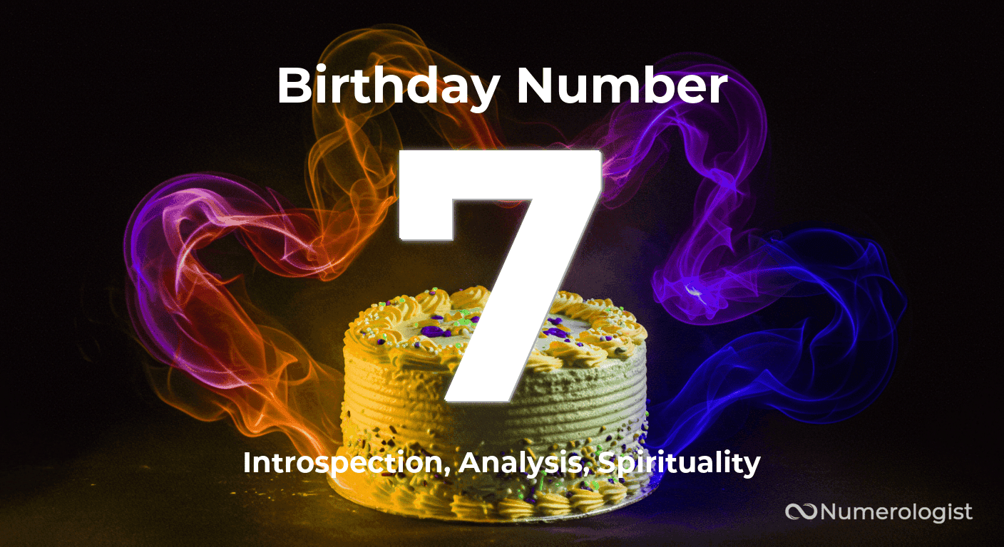 Birthday Number 7 Birthday Number 7