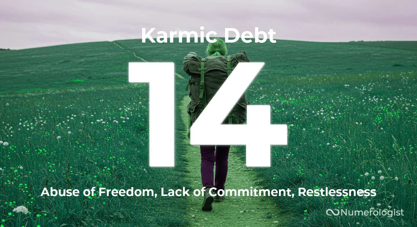 Karmic Debt Number 14 Karmic Debt Number 14