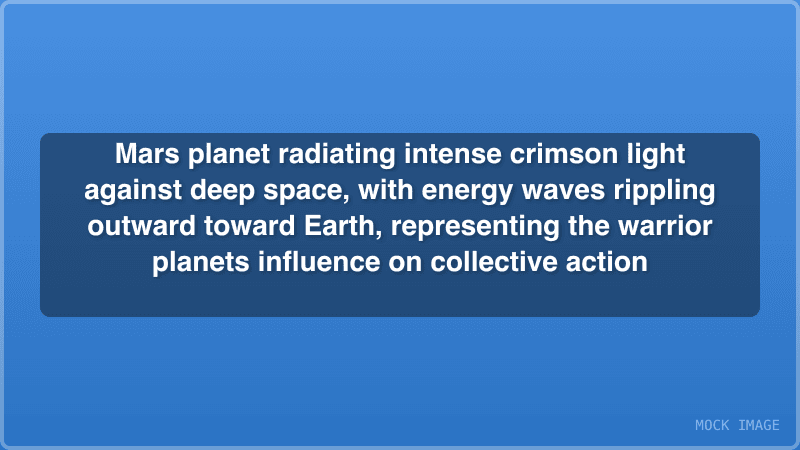 Mars radiating crimson energy waves toward Earth. Mars radiating crimson energy waves toward Earth.