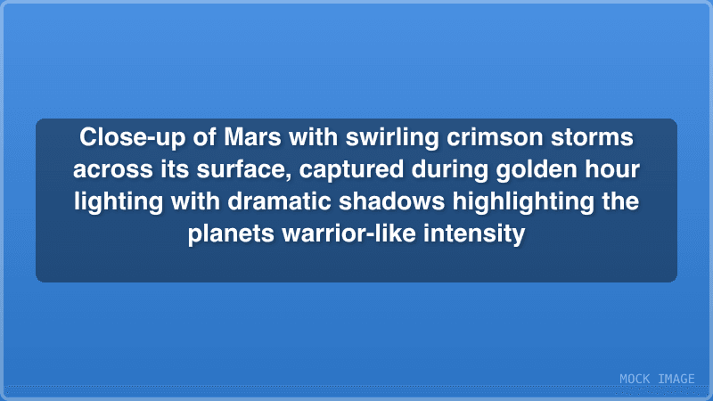 Mars with swirling crimson storms and shadows. Mars with swirling crimson storms and shadows.