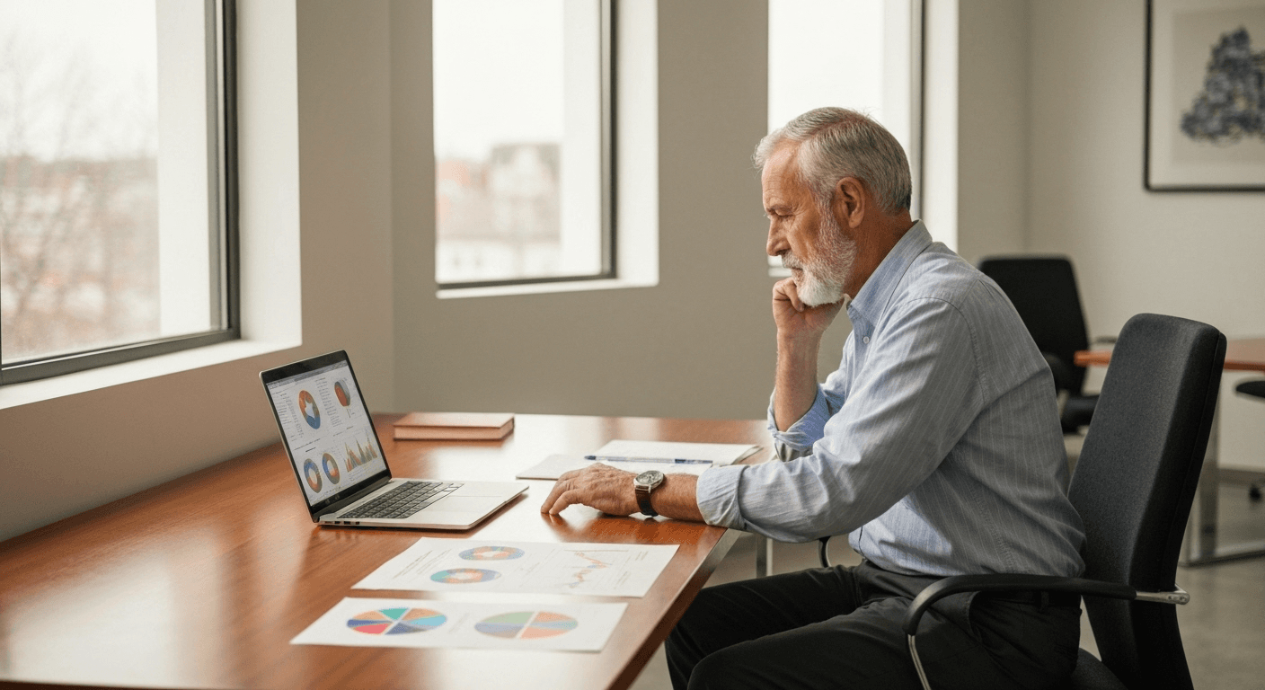 Person using laptop displaying colorful numerology charts. Person using laptop displaying colorful numerology charts.