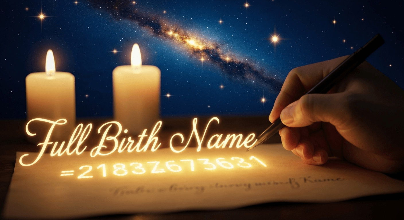 Hands writing, letters transforming into glowing numbers. Hands writing, letters transforming into glowing numbers.